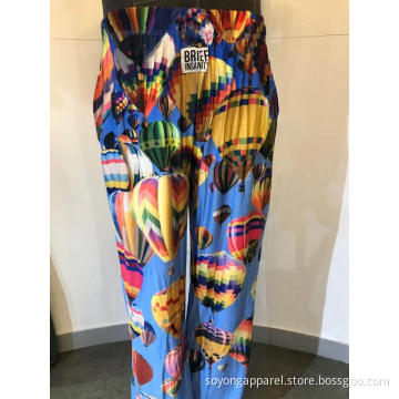 Långa pyjamasbyxor för män